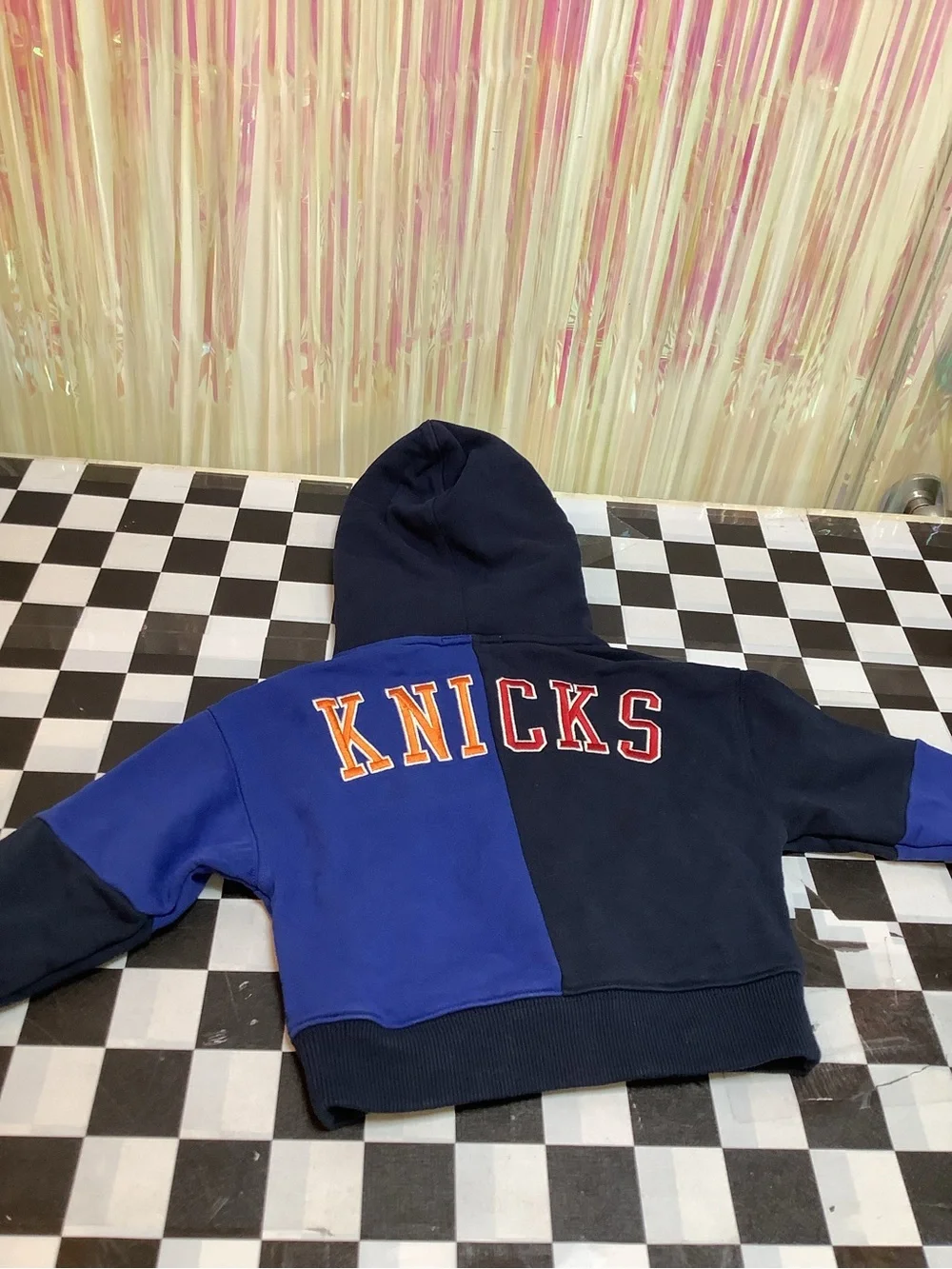 Kith New York Colorblock Hoodie - Navy & Royal Blue